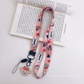 Hochwertige maßgeschneiderte Wärmeübertragung Lanyard Fashion Phone Pink Lanyard